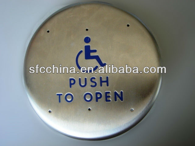 Anti- removal 4.75" with logo push to open or push to exit