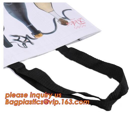 Color Printed PP Woven Carrying Shopping/Grocery Tote Bag,promotional tote laminated pp non woven gift bag fashion handb