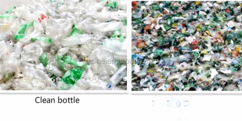 Automatic PET Bottle Washing Line Label Remover Recycling Machines