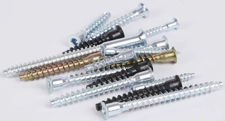 Flat Head Drive Self Tapping Euro Screw Hexagonal Wood Furniture Confirmat Screw Cabinet Connecting Confirmat Screw