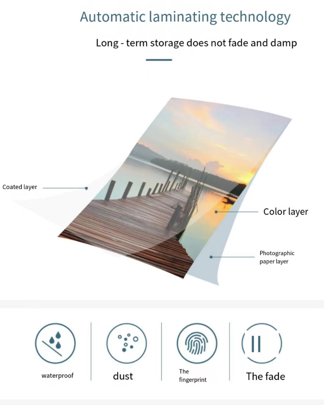 8 inch 15.2*20.3cm Paper Size YMCO Heat Sublimation Photo Printer P525L with USB Interface
