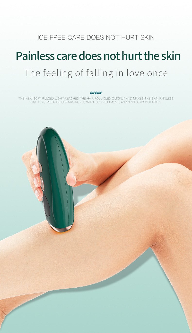 24W Green Handheld Laser Hair Removal Device , IPL Hair Remover Portable