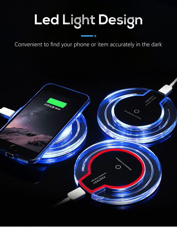 Qi Enabled 5W 9V 1000mm Fast Charge Wireless Charging Pad
