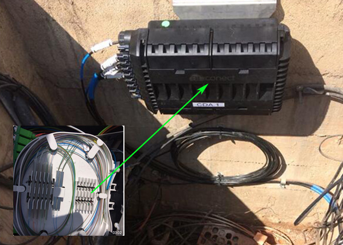 96 Core Multicore Joint Closure Fiber Optic FTTX Network System Connection