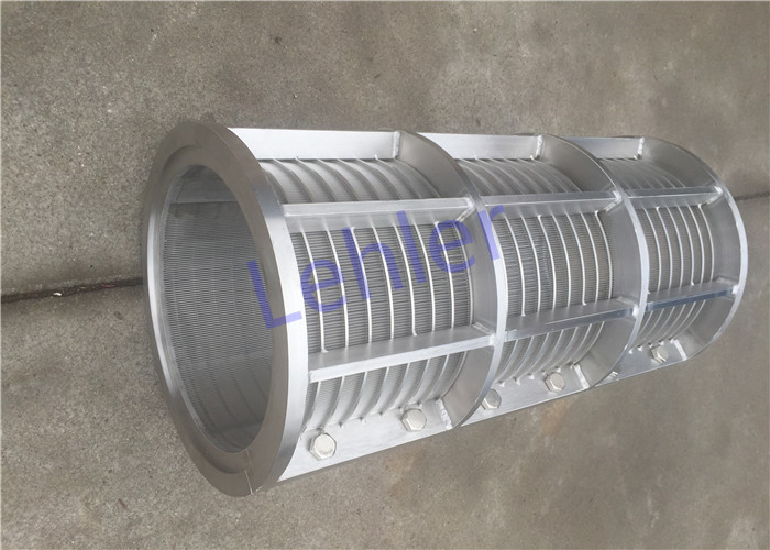 SUS304 Screw Press Separator Screens Double Screens Type 300*600mm Axial Cylinder