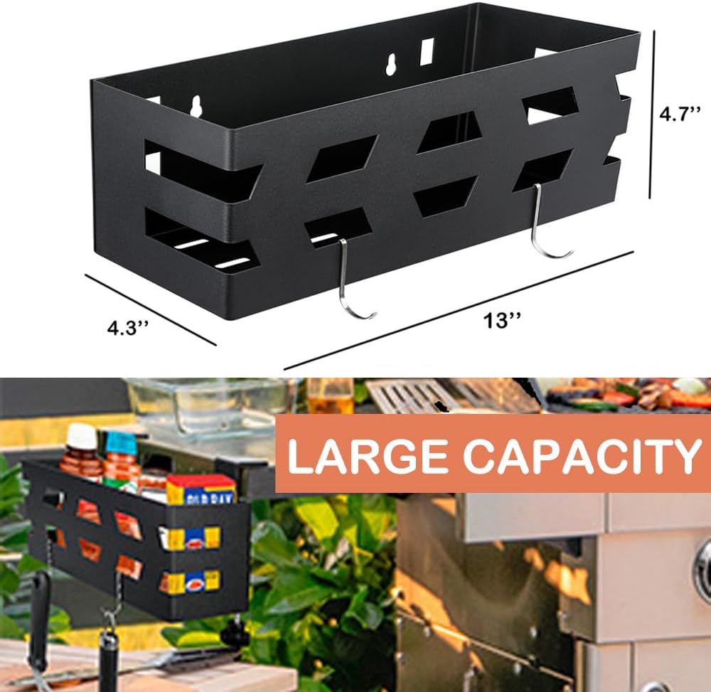 2-3Kg Finish Removable Grill Caddy BBQ Accessories Space Saving Storage Box Organizer