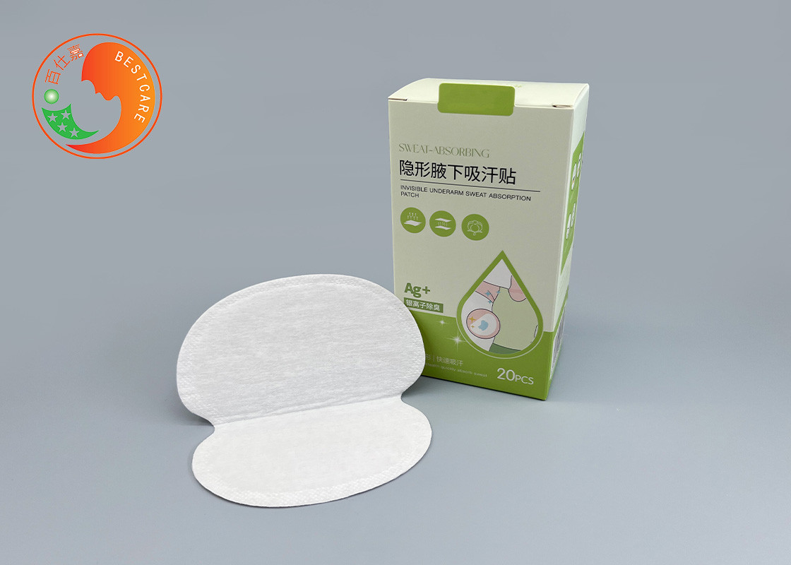 Sweat Proof Disposable Armpit Pads Easy Remove Anti Perspirant Privatle Label
