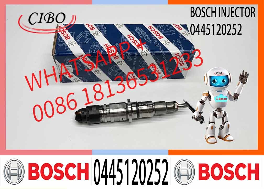Common Rail Fuel Injector 0445120252 5263315 For Cummins QSB 5.9 Engine