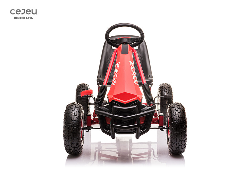 5KM/H 5 Year Old Pink Pedal Go Kart 11.7KG With Four Inflatable Wheels