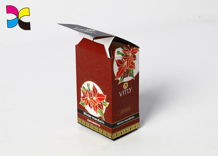 Tea Coffee Personalised Packaging Boxes CMYK PMS Colors Hot Stamping Embossing