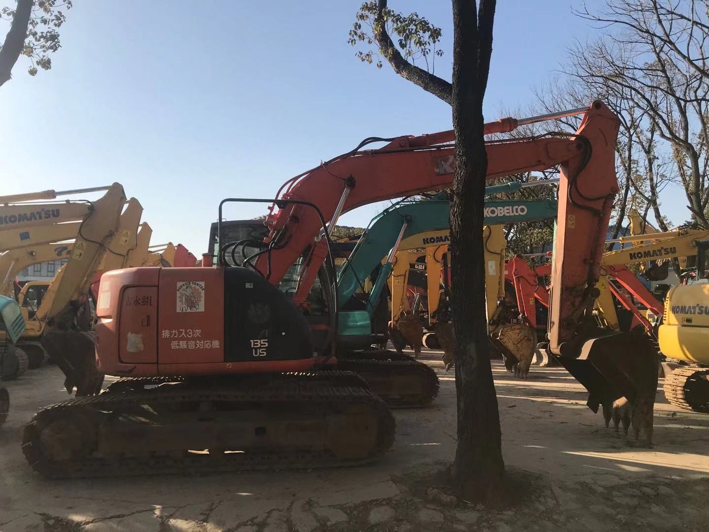ZX135US Second Hand Excavator Good Condition Hitachi Crawler Excavator Original Color