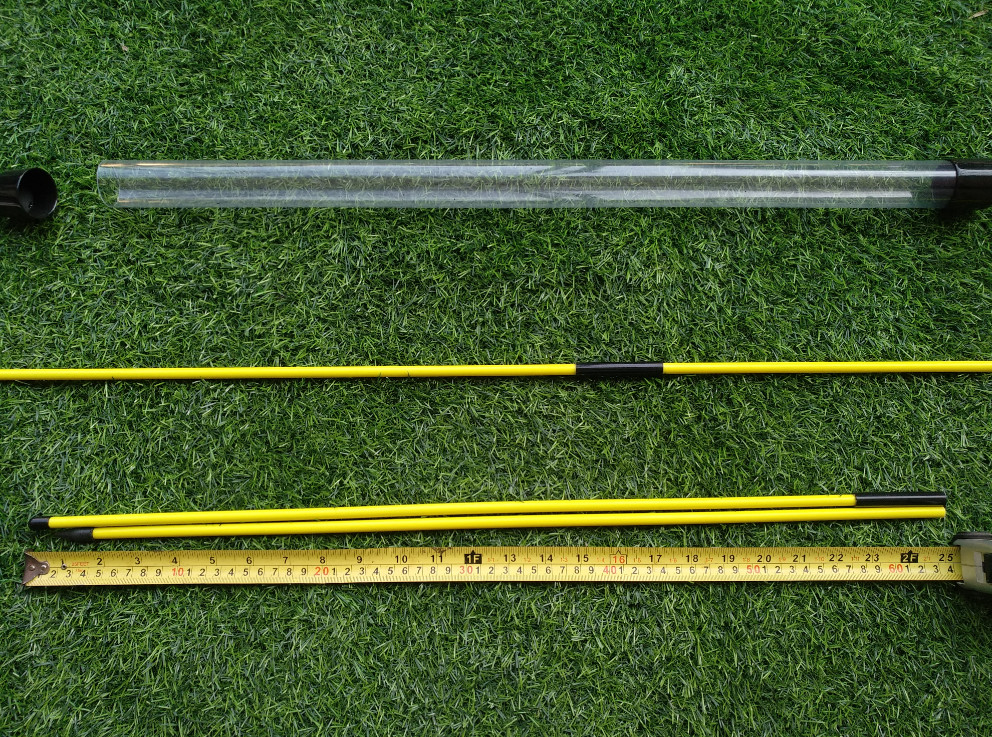 folded golf alignment stick , folding golf alignment sticks , two-double golf training aid