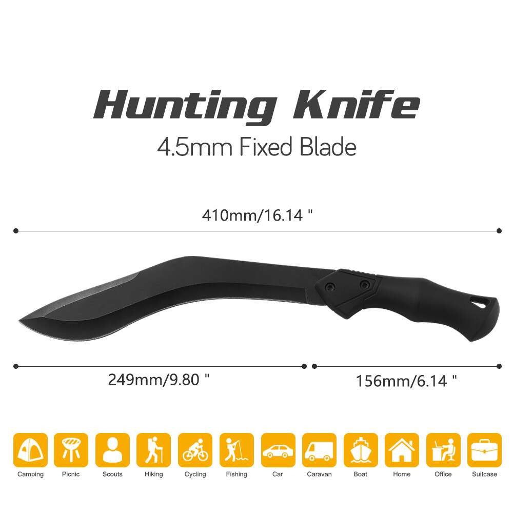 HRC 52 Spring Steel Machete 4.5mm Thick M300 Camping Knife
