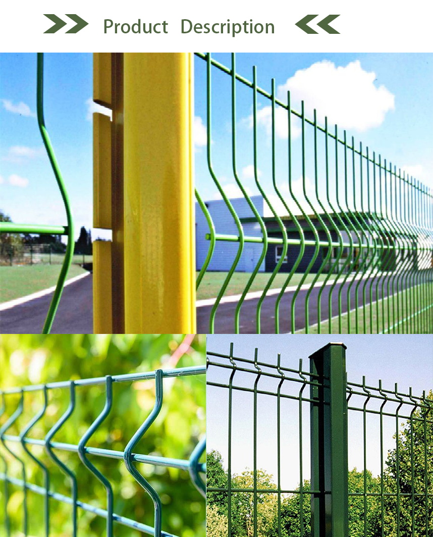 TLSW Highway 3D Wire Mesh Fence Hot Dipped Galvanized Curvy Welded Fence