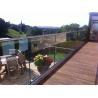 Buy cheap U Channel Frameless Glass Railing Apartment House Staircase / Stairwell Brushed from wholesalers