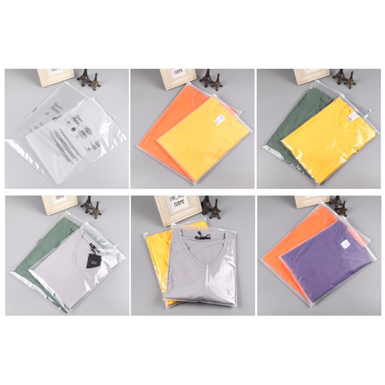 Underwear Transparent Sock Storage Frosted Custom Plastic Bags Gravure Printing
