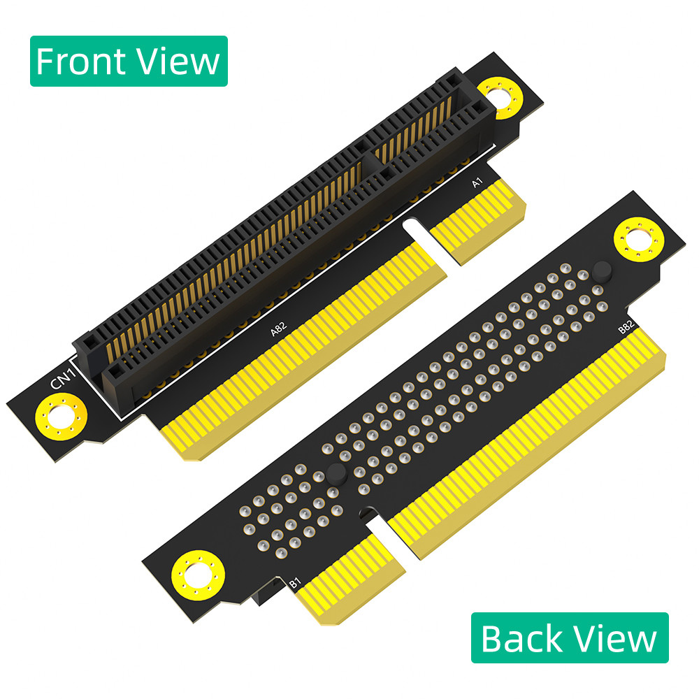 Reverse 90 Degree PCI-E 3.0 8X Slot To PCIe X8 Adapter Riser Card For 1U Server Case