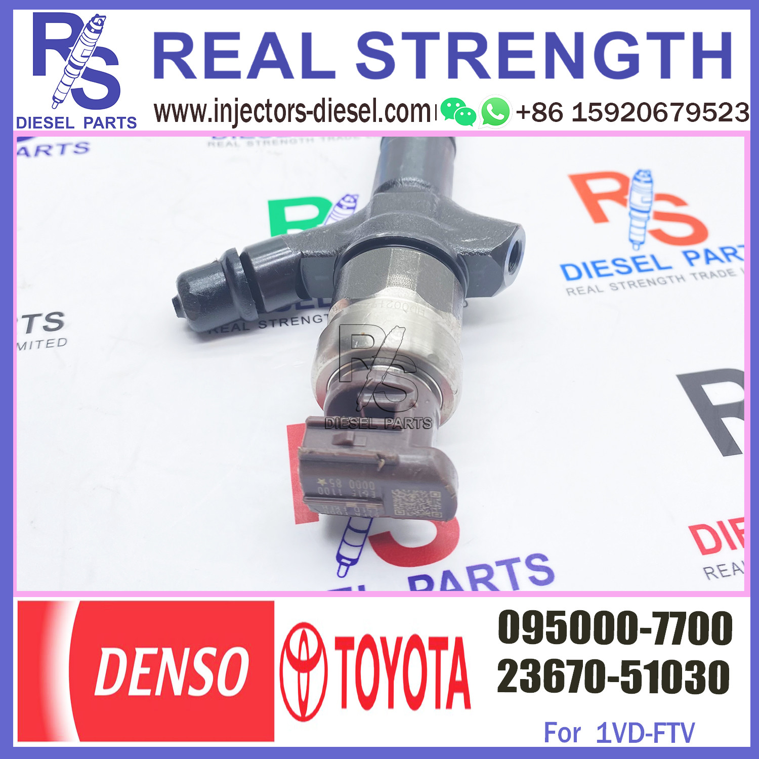 injector nozzle 23670-59035 23670-51020 095000-6730 inyector for Toyota 1VD-FTV common rail injector 095000-7700