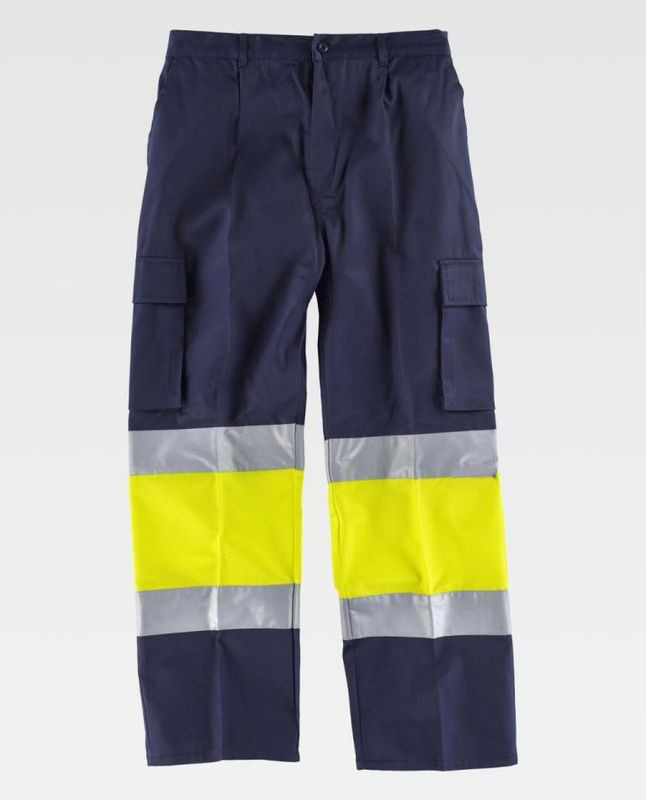 Poly Cotton Mens Outdoor Work Pants / Multi - Pocket Outside Work Clothes