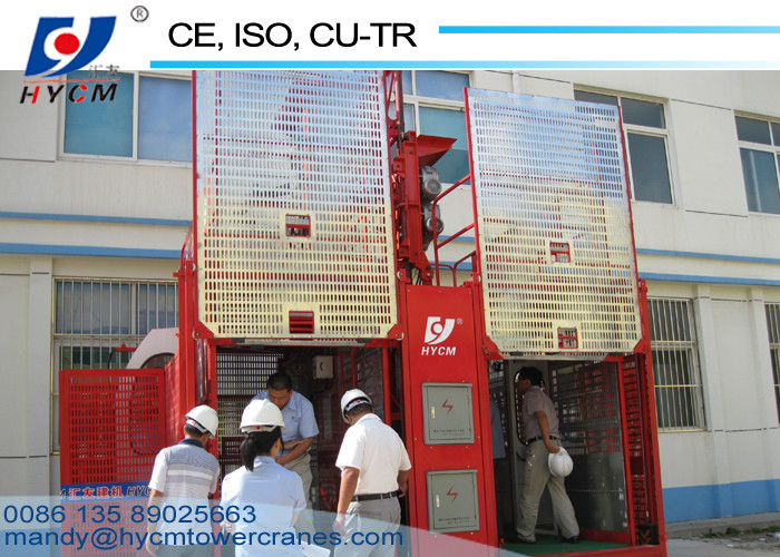 2*2000 kg Double Cages SC200/200 Material Hoist Construction Tower Hoist Manufacturers