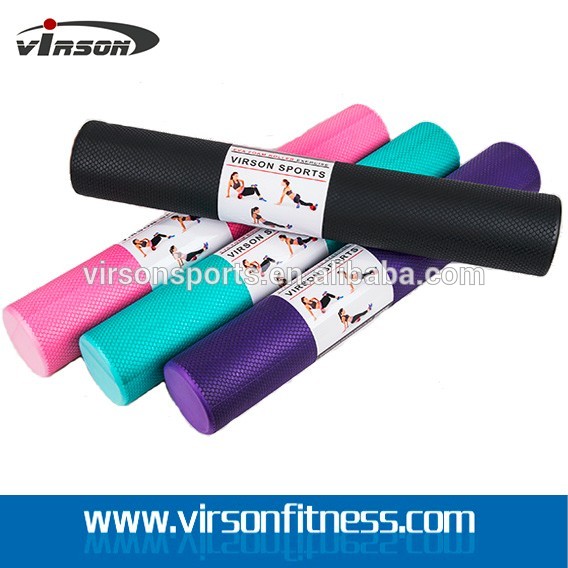 Ningbo Virson Exercise solid EVA foam Roller , Mixed Color Yoga Foam Roller