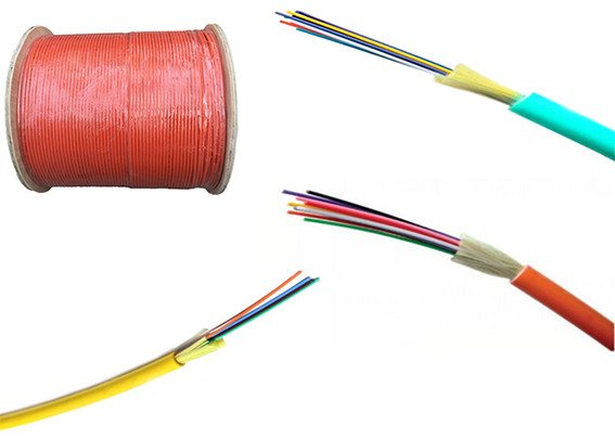 12 Core Distribution Loose Tube Fibre Optic Cable Indoor Single Fiber Armored
