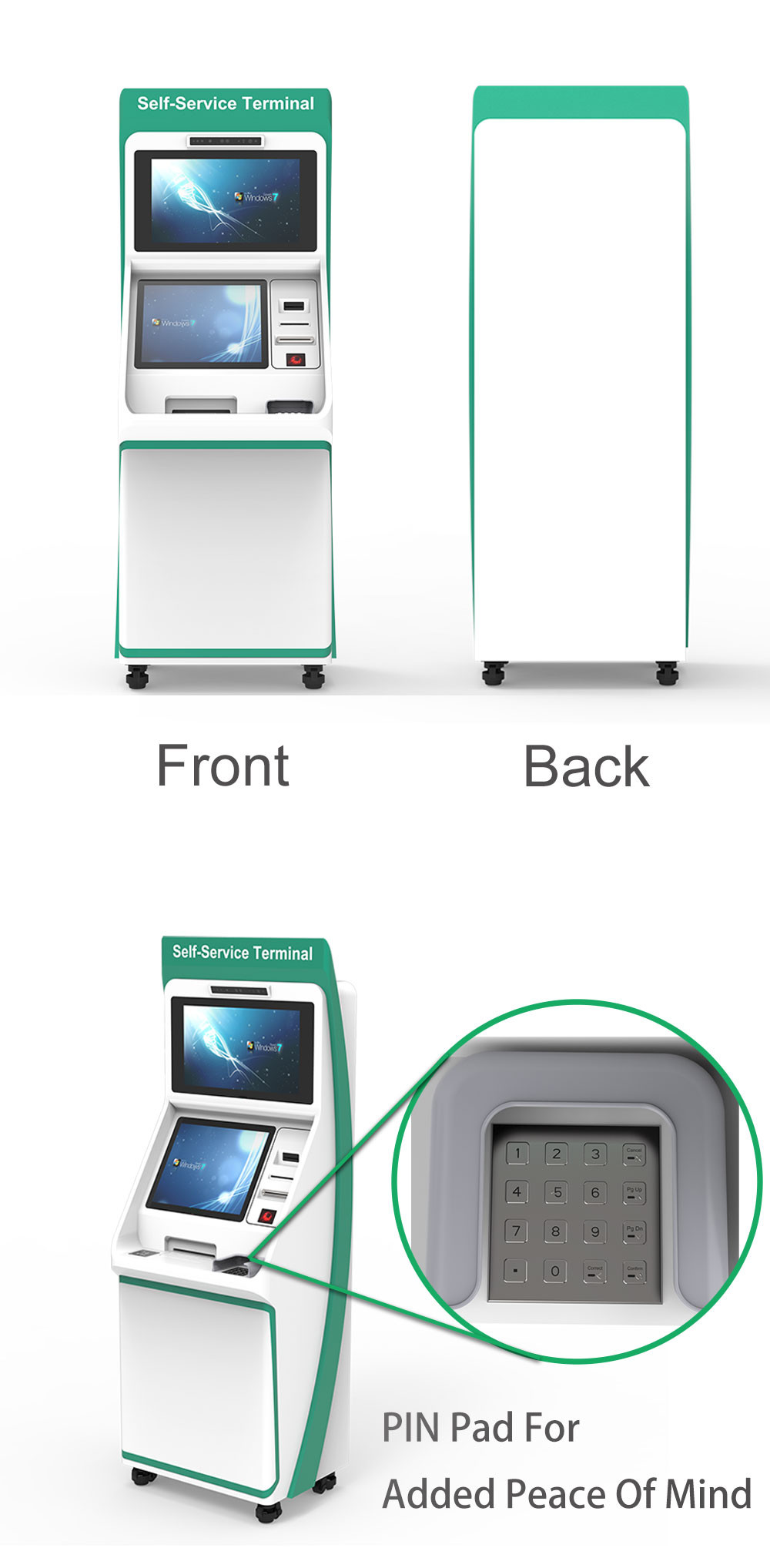 Ticketing Payment Self Printing Kiosk Electronic Interactive Touch Screen Kiosk