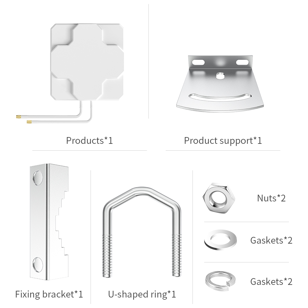 35dBi Vertical Polarization 4G LTE TS9 Antenna for WiFi Router Connection Boosting