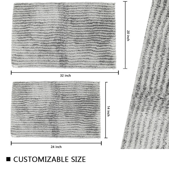 Pile Height 2cm Latex Backed Bath Mats