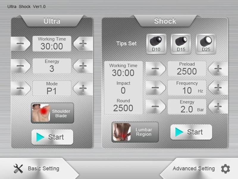 Shockwave Ultrasound 1MHz Pain Relief Therapy Machine