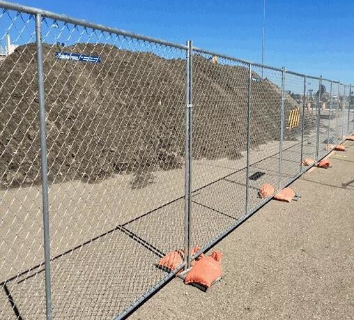 Galvanized Removable 12ft X 8ft Temporary Security Fencing For Building Jobsite