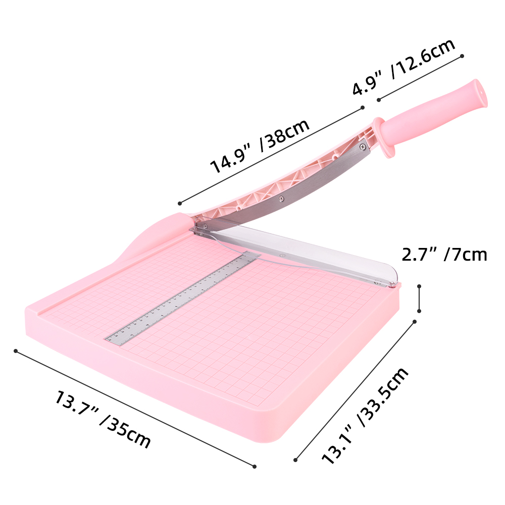 Precise Cutting with Pink A4 Guillotine Photo Paper Cutter Cutting Thickness 10 Sheets