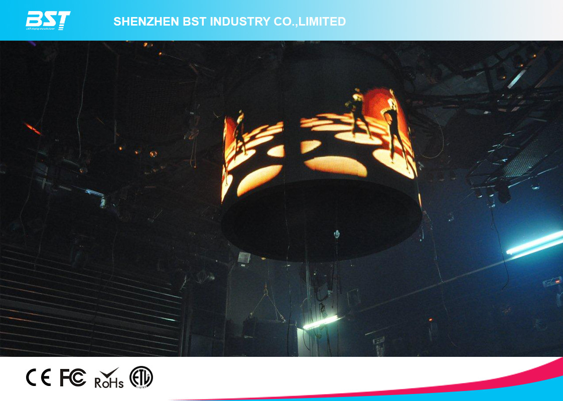 3 in 1 32 x 32 Pixels indoor Curved led video screen Full Color P5 SMD2121 for night club