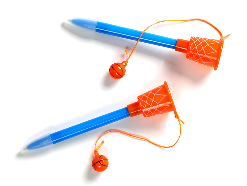 Office School Pen with Unique Customized Logo Basketball Shape Topper Stationery