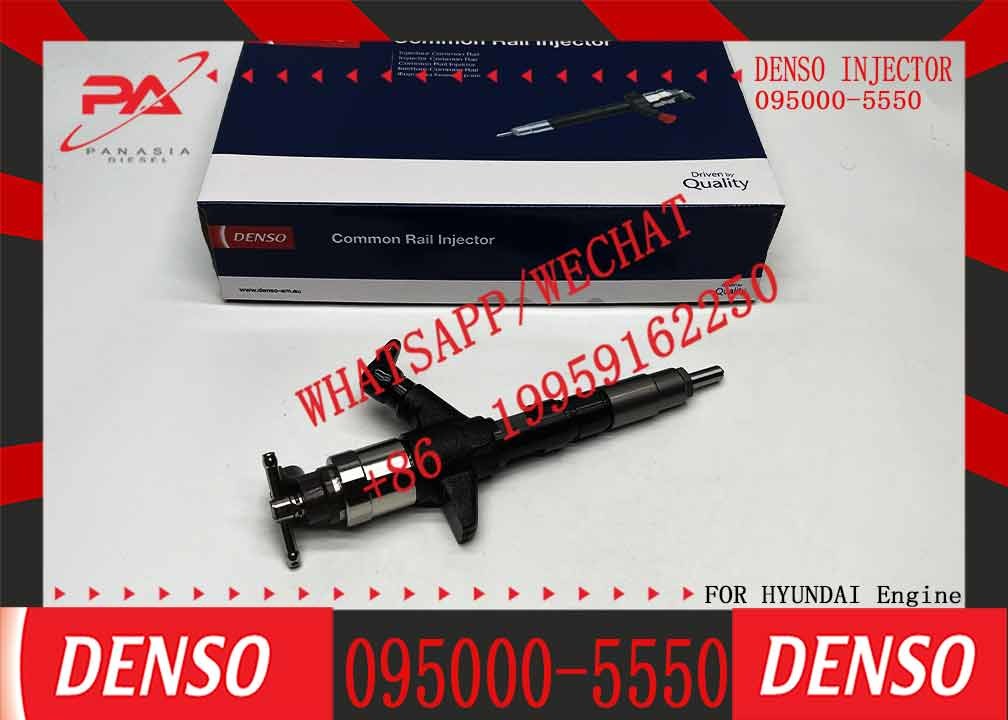 Fuel Injector 095000-5550 0950005550 for Mi-ts-ubishi L200 4D56 Euro4 FOR HY-UNDAI D-E-NSO 5551 3380045700