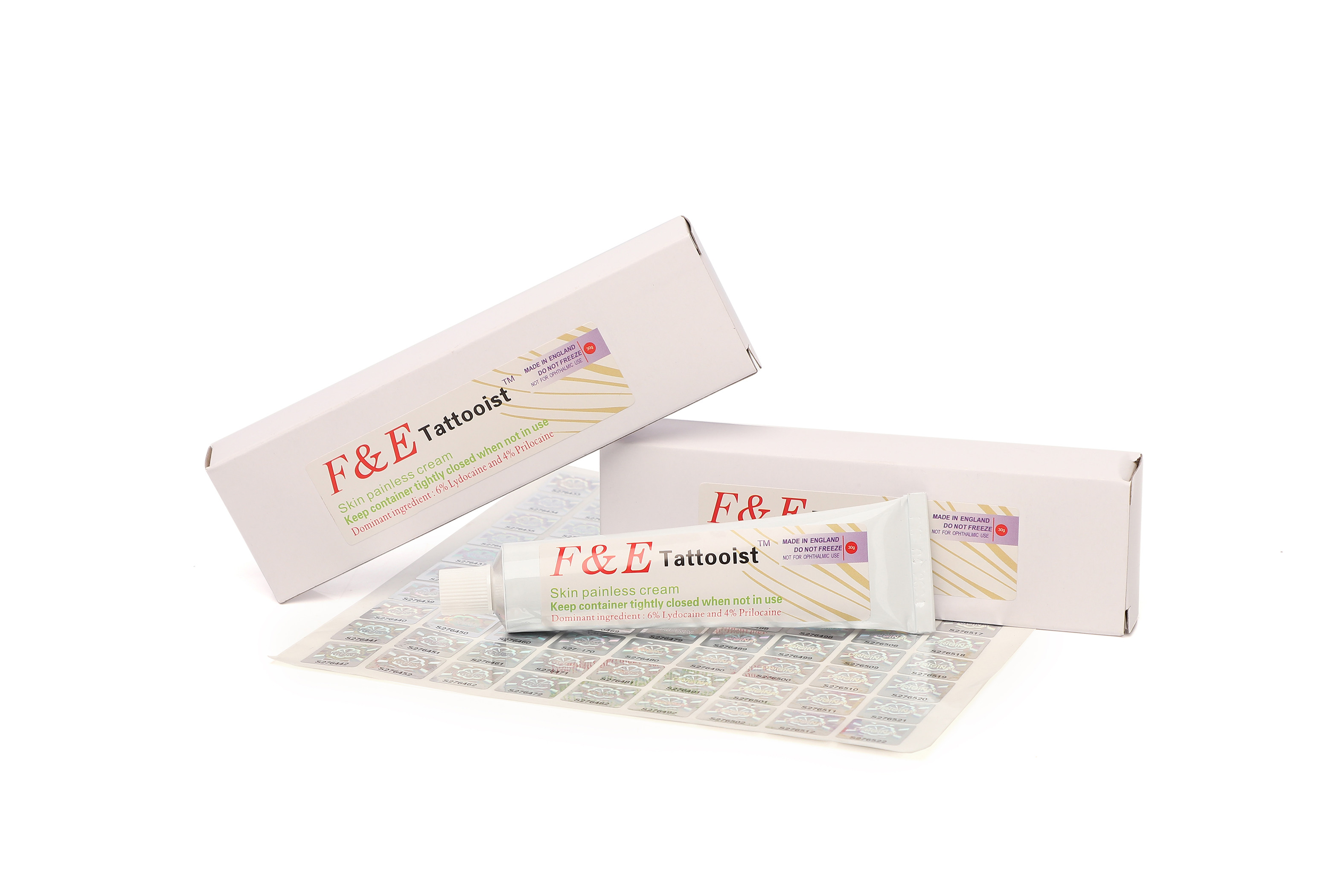 Original Highly Effective 30g F&E Tattooist Numb Cream Topical Anesthetic Cream Tattoo Supply