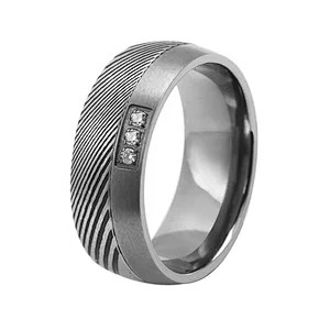 7mm Stainless Steel Tantalum Ring Rose Gold Handmade Tantalum Men's Bands