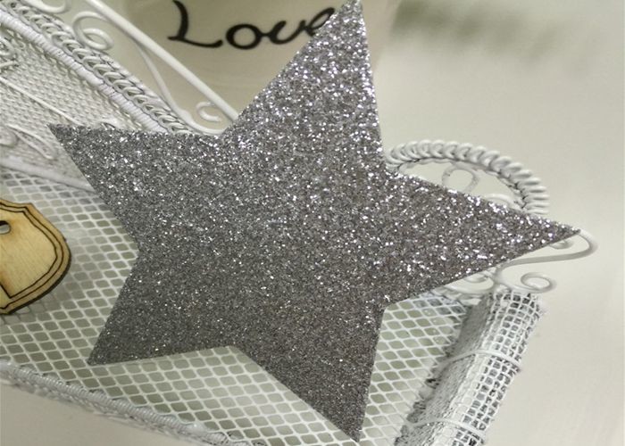 Fancy Silver And Gold Sparkling Alphabet Letters And Stars Kids Diy Craft
