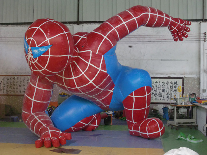 Excellent Waterproof Inflatable Advertising Products Cartoon Spiderman