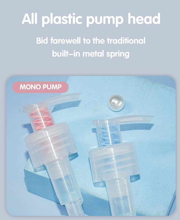 2ml Customized Color Mono PP All Plastic Lotion Bottle Pump For Hair Care Personal Care