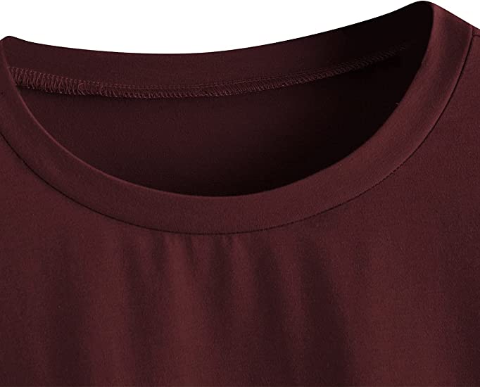 1000 Quantity Splicing Women's Oversized Tees Vintage Half Sleeve Loose Casual T-Shirt
