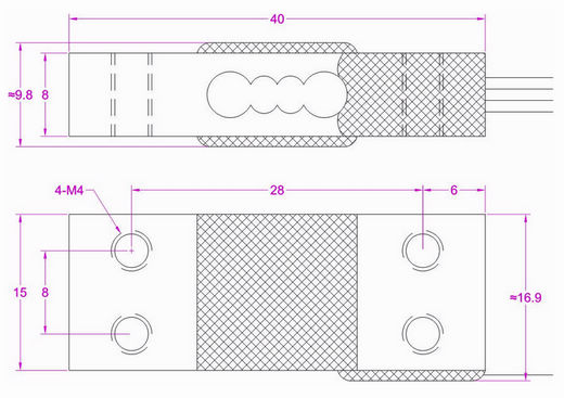 20kg miniature weight sensor 30kg