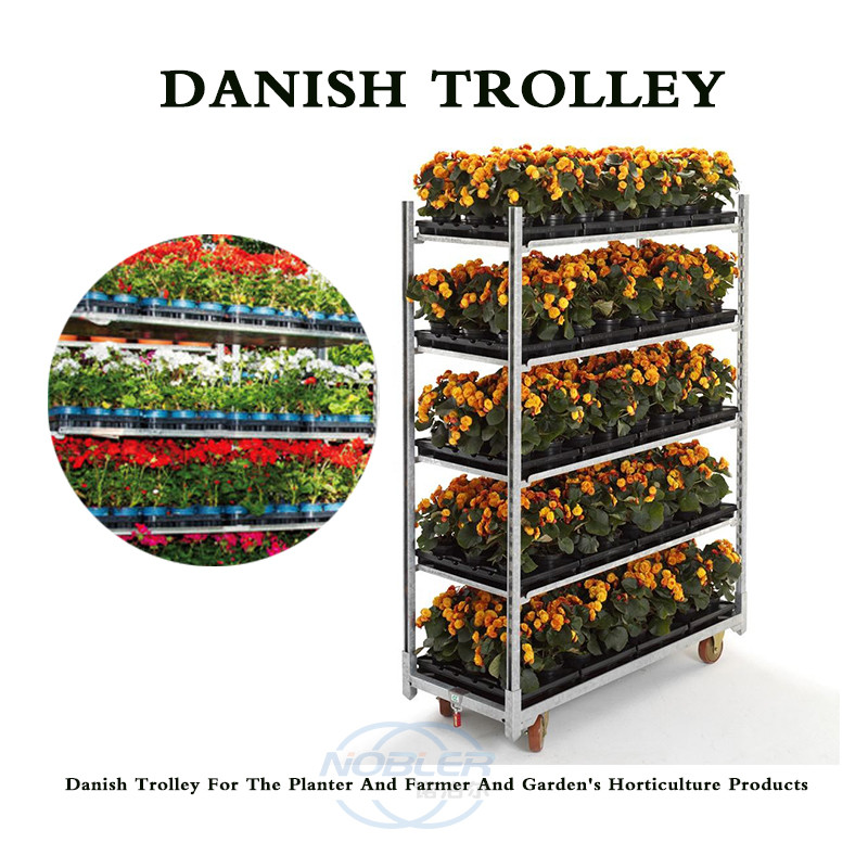 Pull Net Flower Cart Flower Trolley Strong And Durable Scientific Design