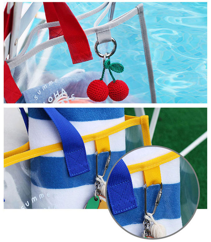 Digital Printing Stadium Ladies PVC Beach Tote Bag