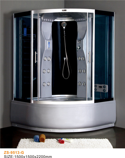 Low Entrance Commercial Steam Room Equipment / Anti Slip Steam Shower Bath Cabin