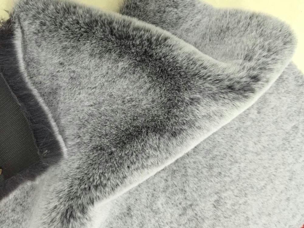Knitted Type Tricot 100% Polyester Very Soft Big Weight 20-25mm Rabbit Fur Fabric