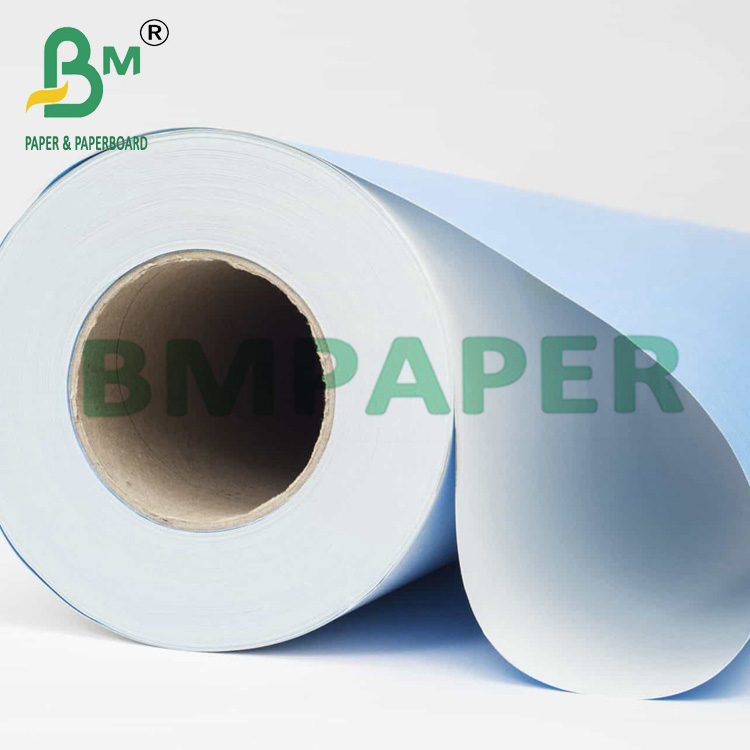 80g 24" x 150ft Blue Plotting Paper With White Back For Engineering Drawings