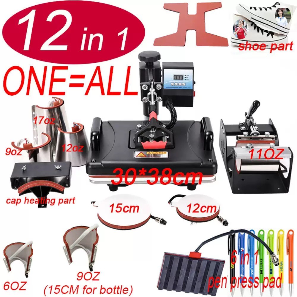 Multifunctional Combo Heat Press Machines For Sublimation Products Printing