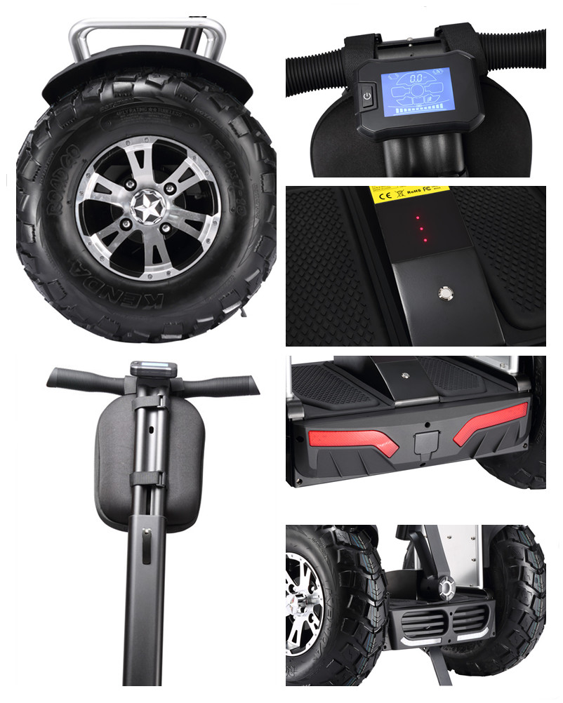 Two Wheels Drifting Self Balancing Electric Chariot Scooter Smart App Controlled By Phone