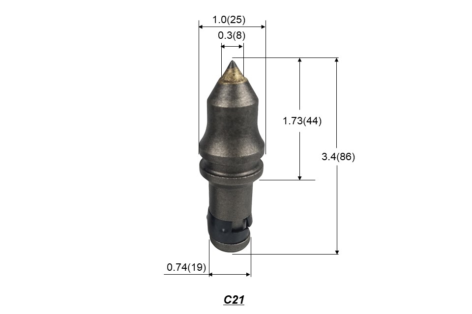 C31 Trenching Teeth Bullet Drill Bits Trencher Machine Spares Teeth C30 Holder Grooving Tool Rock Drill Picks